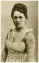 Portrait of Margit, The Tattooed Woman